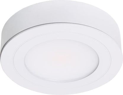 Armacost Lighting PureVue Dimmable LED Undercabinet Puck Light, RGB+W, White 263412
