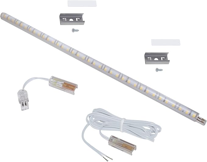 Armacost Lighting RigidStrip 12V 12" Linkable LED Strip Light Diffuser Kit 3000K 311120