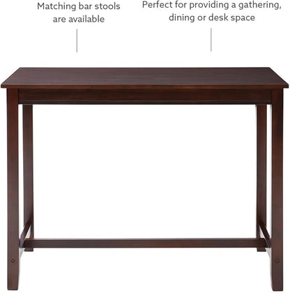 Linon Claridge Dark Espresso 42 inch Height Bar Table