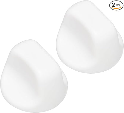 S600349 Range Hood Knob S99360233 Fan Knob Replacement Parts for Kitchen Appliances Stove Fan and Light Replacement White 2PCS