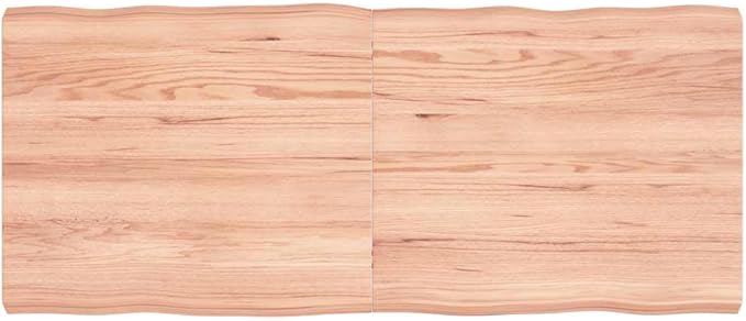 Solid Oak Table Top 55.1 x 23.6 in Adjustable Height 0.8-2.4 in Foldable Butcher Block Style Varnished Wood Countertop for Kitchen Dining Office Creative Spaces