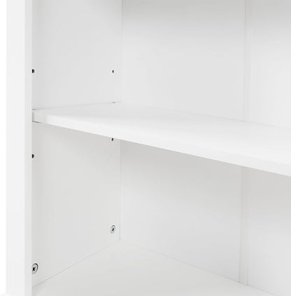 Favfurish 68" Tall Bathroom Storage Cabinet with Doors and Drawer, Modern Linen Cabinets w/Adjustable Shelf & Anti-Toppling Device, Freestanding Cabinet for Bathrooms,Living Room, Entryway,White