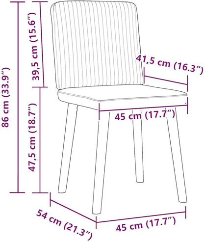 Modern Black Dining Chairs Set of 2 Upholstered Fabric Comfortable Seating with Solid Wood Frame for Dining Room Kitchen Living Room and Bedroom