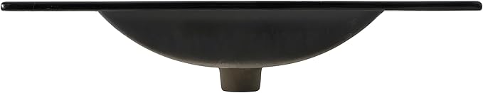 JONATHAN Y SNK1002D Ancillary 3-Hole 30 in. W x 18.25 in. D Classic Contemporary Rectangular Ceramic Single Sink Basin Vanity Top, Black Marble Effect