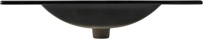 JONATHAN Y SNK1002D Ancillary 3-Hole 30 in. W x 18.25 in. D Classic Contemporary Rectangular Ceramic Single Sink Basin Vanity Top, Black Marble Effect