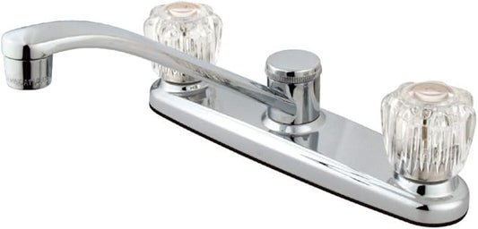 Kingston Brass FB111 7-5/8-Inch in Spout Reach Americana 8-Inch Kitchen Faucet Without Sprayer, Polished Chrome