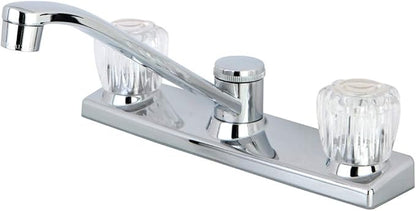 Kingston Brass FB121 7-11/16-Inch Spout Reach Columbia 8-Inch Kitchen Faucet Without Sprayer, Polished Chrome