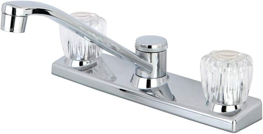 Kingston Brass FB121 7-11/16-Inch Spout Reach Columbia 8-Inch Kitchen Faucet Without Sprayer, Polished Chrome