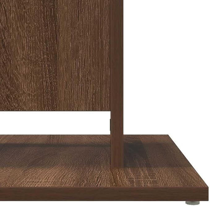 Brown Oak Bistro Table with Matte Finish, Durable Engineered Wood Small Dining Table for Kitchen and Cafe, Compact Square Design for Two, Moisture Resistant and Easy Clean