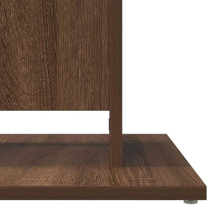 Small Bistro Table, Brown Oak Engineered Wood, 23.6" Square, Durable Modern Dining Table for Kitchen, Cozy Dining Nook, Bar Area