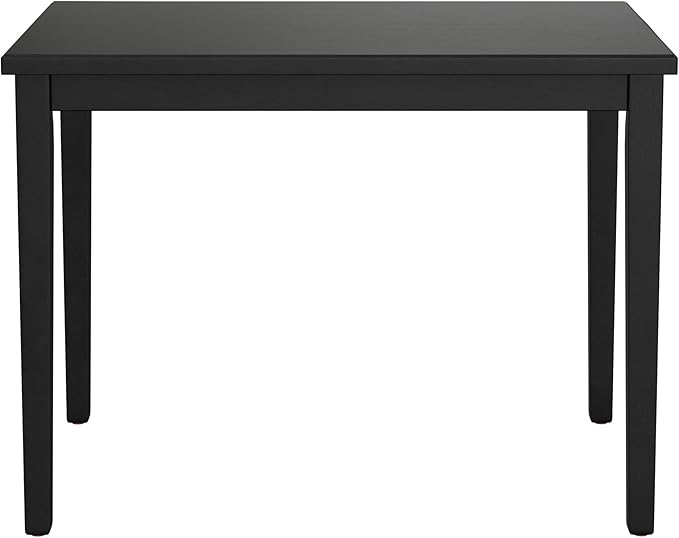 Black Gathering Height Table 48 x 36 x 36 Inch Engineered Wood Counter Height Table, Easy Assembly with Phillips Screwdriver, Contemporary Style for Kitchen Island Dining Game Night