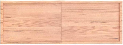 Foldable Solid Oak Tabletop 70.9x23.6 in Light Brown Live Edge Wood Countertop for Dining Room Office Desk Kitchen Island Bar DIY Craft Station