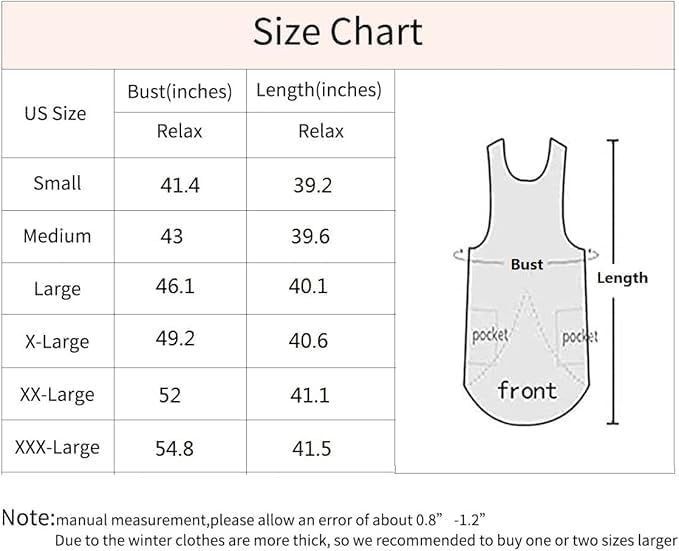 Larmliss Women's Pinafore Square Apron Baking Cooking Gardening Works Cross Back Cotton/Linen Blend Dress with 2 Pockets