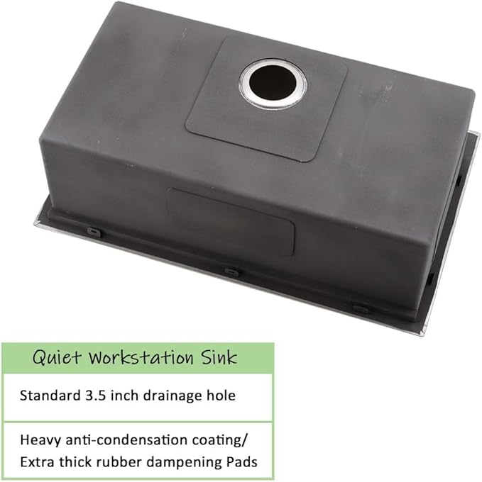 25 Inch Kitchen Sink Drop In Worktation -Wesliv 25x20 Inch Top Mount Drop In Sinks Stainless Steel 16 Gauge Single Bowl Overmount Kitchen Sink Basin with Cutting Board & Colander
