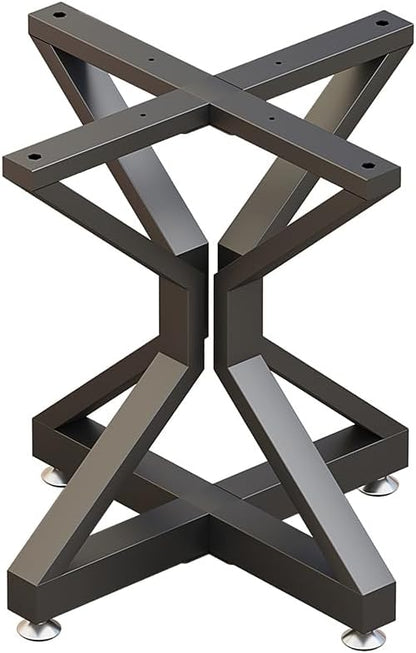 Metal Dinning Table Base with Suction Cups, Heavy-Duty Pedestal Desk Legs for Marble,Glass,Wood Top, Modern Coffee Table Legs for Kitchen,Home,Restaurant