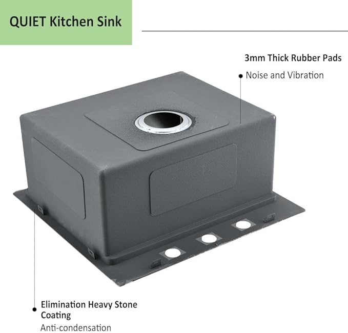 25 Inch Drop in Kitchen sink- 25x20 Inch Kitchen Sink Drop In 16 Gauge Deep Single Bowl Stainless Steel Kitchen Sinks Laundry Utility Sink,3 hole Kitchen Sink