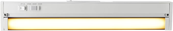 LEDVANCE 18" LED Undercabint Light, 14W, 3 CCT Select 2700/3000/4000K, 80 CRI, Linkable, 1000 LMS, Accessories Included - 1 Pack (62442)