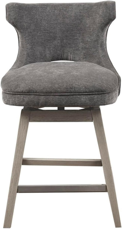 Madison Park Emmett Swivel Counter Stool with Charcoal Finish MP104-1119