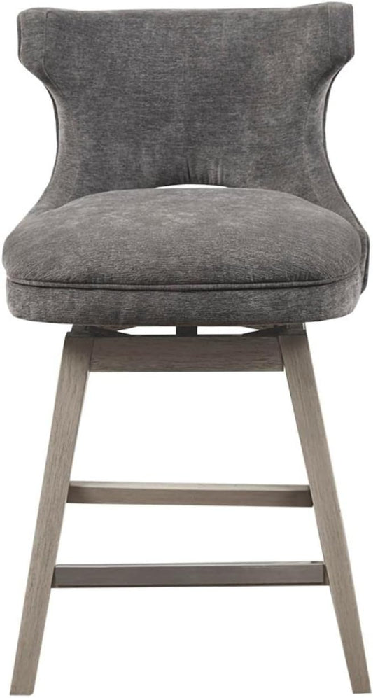 Madison Park Emmett Swivel Counter Stool with Charcoal Finish MP104-1119