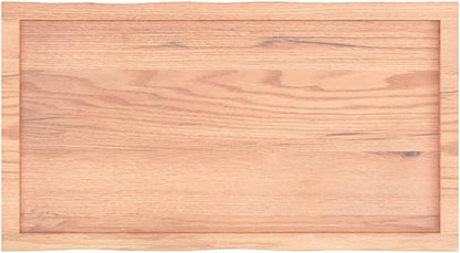 Light Brown Oak Tabletop 39.4"x19.7"x1.6", Varnished Butcher Block for Dining, Office, Kitchen, Bar, Indoor