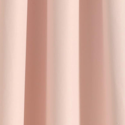 Lush Decor Allison Ruffle 100% Blackout Window Curtain Single 40" W x 84" L Blush - Pink Blackout Curtains for Bedroom or Nursery - Coquette Curtains