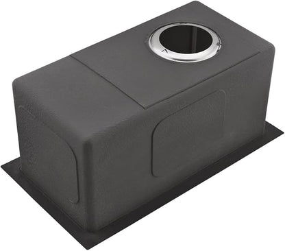 10 Inch Black Bar Sink Undermount-VASOYO 10x18 Small Kitchen Sink Undermount Wet Bar Sinks 16 Gauge Black Stainless Steel Single Bowl Deep Camping Rv Sinks Bowl with Bottom Grid&Drain