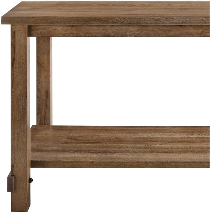 Acme Martha II Rectangular Wooden Counter Height Table in Weathered Oak