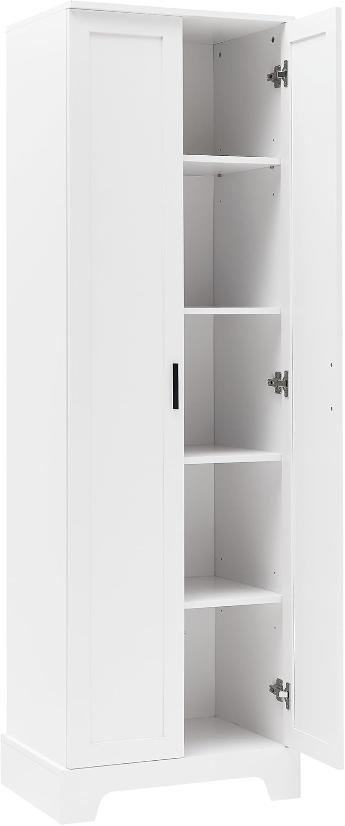 Favfurish 71" Tall Bathroom Storage Cabinet with Doors, Modern Linen Cabinets w/Adjustable Shelves & Anti-Tipping Device, Easy Assembly, Freestanding Organizer for Dining Room,Kitchen,Office,White