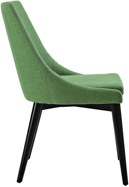 Modway Viscount Dining Side Chair Fabric Set of 2, Kelly Green