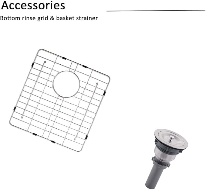 18 X 18 Inch Drop In Bar Sink-18 Inch Topmount RV Small Kitchen Sink Wet Bar Sinks 16 Gauge Stainless Steel Single Bowl Mini Outdoor Rv Sink Basin With Bottom Grid