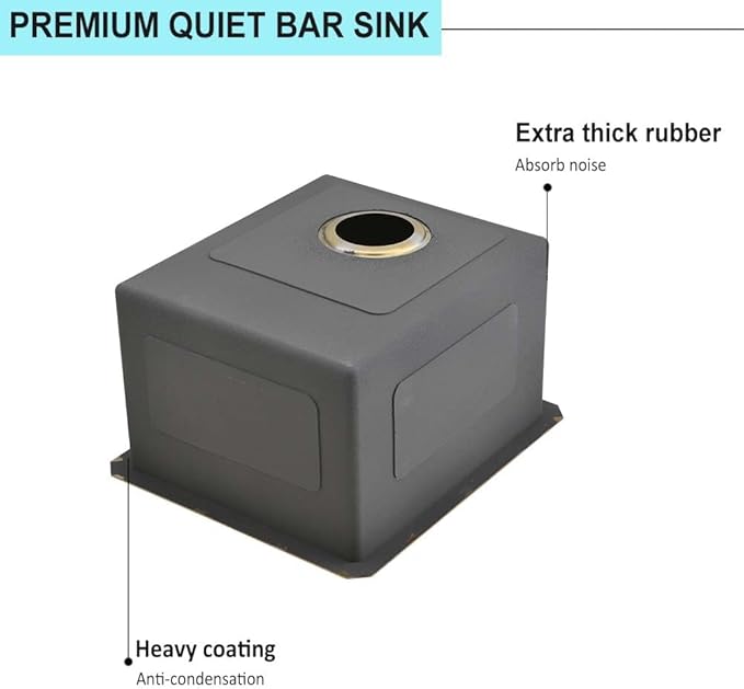 Gold Bar Sink Undermount,Wesliv 12x16 Inch Small Bar Sink Gold Undermount Kitchen Sinks Wet Bar Prep 16 Gauge Stainless Steel Single Bowl Rv Sinks with Bottom Grid