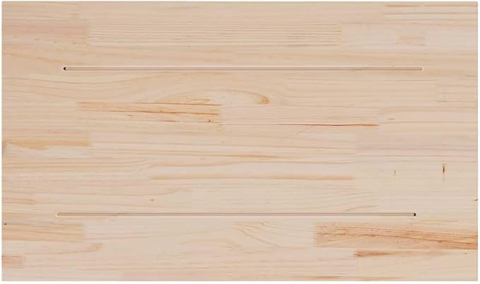 Rustic Pine Table Top 3-Pack, 31.5"x18.5"x0.7" Solid Wood Slab, Untreated Butcher Block Desktop for Standing Desk, Dining, Kitchen Island, Workbench, Coffee Bar, Indoor Projects