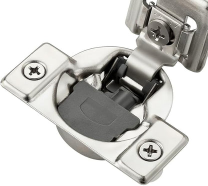 Ravinte 10 Pack 5 Pairs 1-5/16 inch Overlay Cabinet Hinges Kitchen Soft Close Cabinet Hinges Hidden Door Hinge for Kitchen Cabinet Stainless Steel Adjustable Hinges Satin Nickel Cabinet Hardware