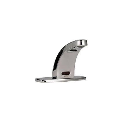 Zurn Z6936-CP4-L-MV-SH AquaSense Sensor Faucet, Single Hole, 4" Cover Plate, 1.0 GPM Aerator, Mixing Valve, Supply Hoses, Chrome