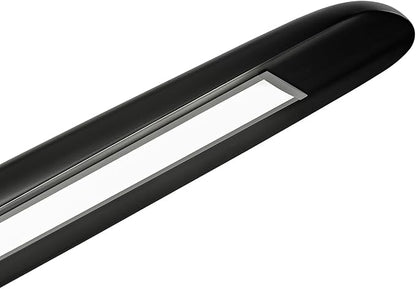 YISDESIGN 59inch Integrated Led Pendant Light 40w Dimmable Wood Black Linear Pendant Lighting Led Modern Island Light with Black Finish for Living Room Dining Room Billiard & Pool Lights