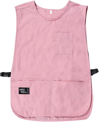 Waterproof Unisex Cobbler Apron with 4 Pockets Vest Style Ultralight Chef Waiter Work Overalls
