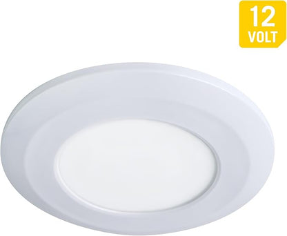 Armacost Lighting Wafer Thin LED Puck Light, Bright White Light (4000K), Brilliant White Finish 224411