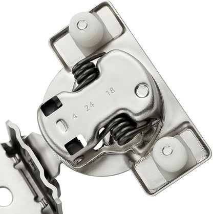 Ravinte 2 Pack 1 Pair 1-3/8 inch Overlay Cabinet Hinges Kitchen Soft Close Cabinet Hinges Hidden Door Hinge for Kitchen Cabinet Hinges Stainless Steel Adjustable Hinges Satin Nickel Cabinet Hardware