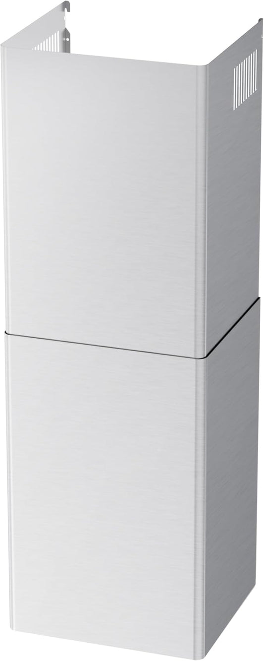 Range Hood Extension Chimney FGS-TG26S-ZST, Stainless Steel Wall Mount Chimney Extension for FIREGAS Glass Wall Mount Range Hood FGS-USG26G75CC