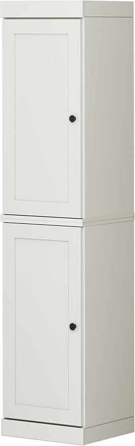Palace Imports Solid Wood Kitchen Pantry - Narrow Storage Cabinet - Shaker Doors, Adjustable Shelves, Off White, 16.5" Wide x 71.5" Tall, 100% Eco-Friendly Wood, Modular Pantry Cabinet Systems