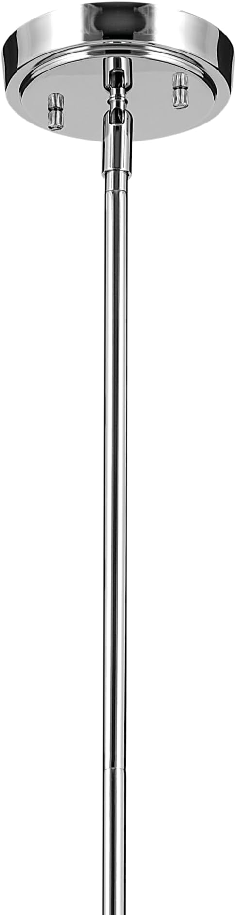 Everly 13.75" 1-Light Bell Pendant with Clear Seeded Glass in Chrome, for a Kitchen Island, Dining Nook, or Home Bar, (13.75" x 7") 42456CHCS
