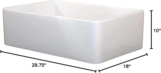 Fireclay sink, 33" Apron Front Farmhouse Kitchen Sink. Solid (Not Hollow.)