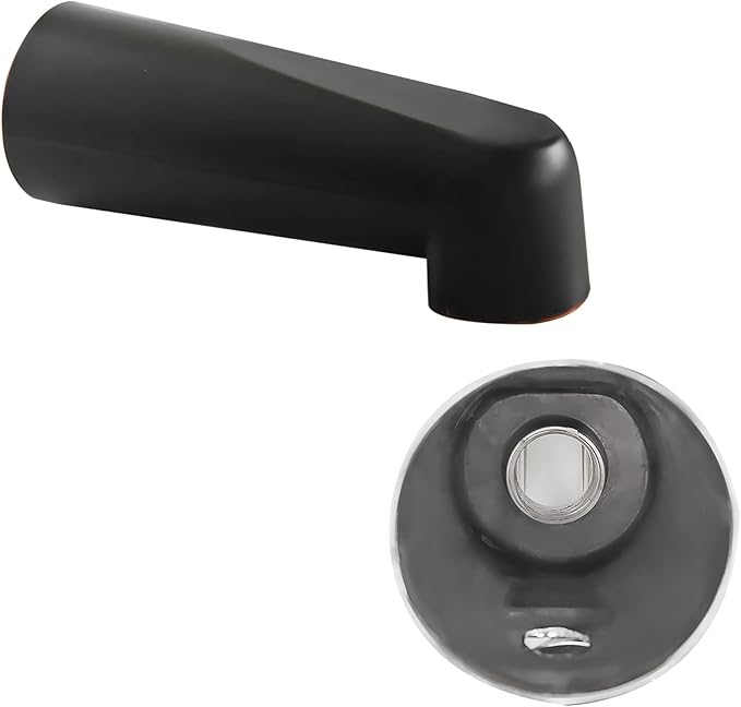 SENTO Oil Bronze Universal Heavy Durable Metal Bathroom Tub Spout Without Diverter, Heavy Duty Metal Bathtub Faucet Without Shower Diverter - 7 Inches 1/2" IPS Inside Thread, Oil-Rubbed Bronze