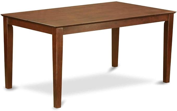 HomeStock 7 Piece Dining Table Set Consist of a Rectangle Wooden Table and 6 Dining Room Chairs, 36x60 Inch, Mahogany Finish