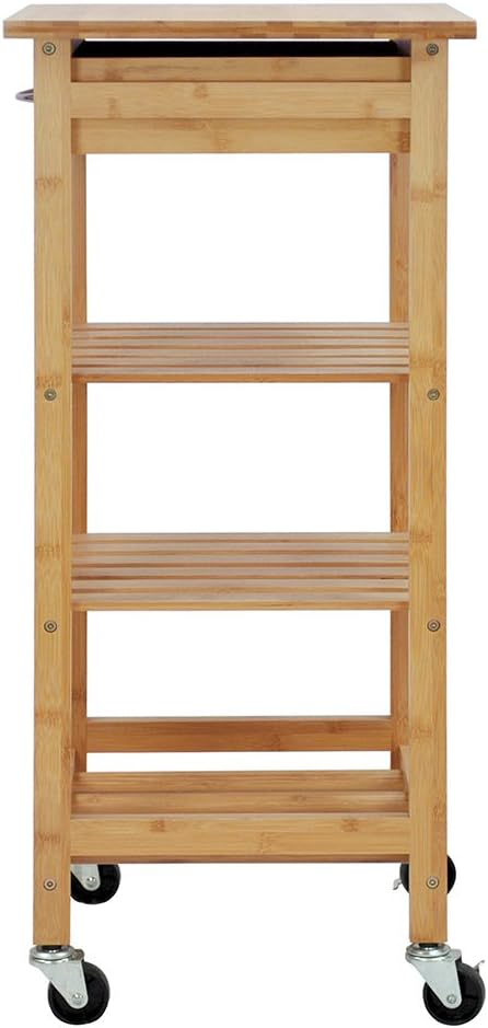 Oceanstar Design Group Bamboo Kitchen Trolley, Natural
