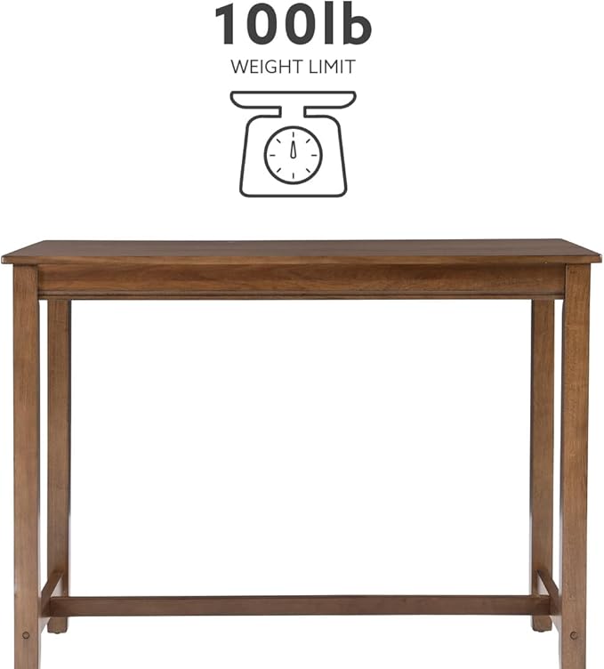 Linon Claridge Rustic Wood 36 inch Height Pub Table