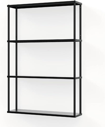 Mango Steam Wall-Mounted Steel Shelving Unit for Kitchen, Storage or Display Use - (36" H X 24" W X 6" D)