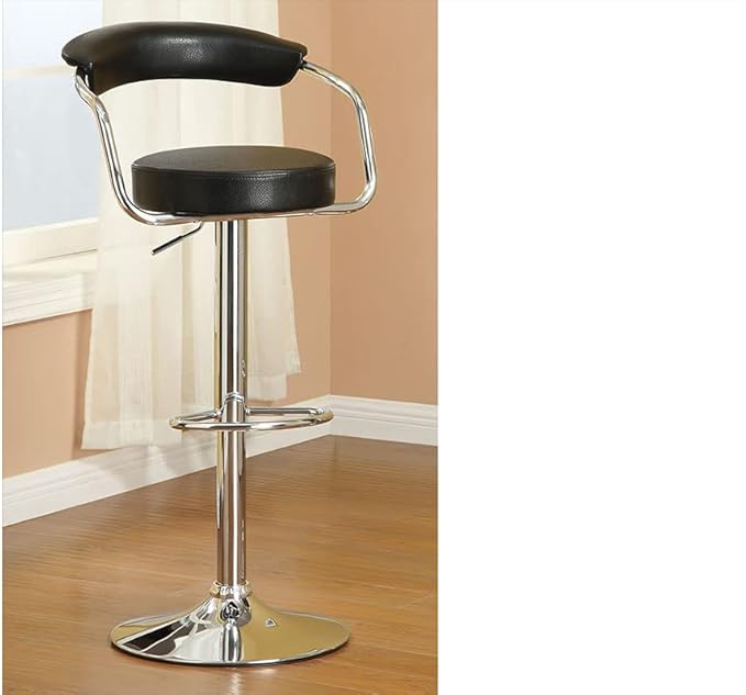Modern Dining Chairs Set of 2 - Adjustable Swivel Kitchen Island Stools with Sturdy Natural Design, Versatile Use for Comfortable Seating, Stylish Simple Construction,Black-Fabric-Classic