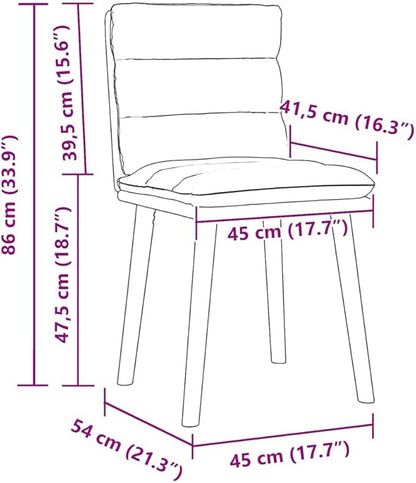Dark Grey Dining Chairs Set of 2 Modern Rubber Wood & Polyester Upholstery Comfortable Kitchen Dining Room Furniture