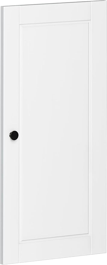 Palace Imports Solid Wood Pantry Cabinet - Tall Narrow Storage Cabinet with Raised Panel Doors - 16.5" W x 71.5" H - White, Kitchen Cupboard, Adjustable Shelves, 100% Eco-Friendly Wood, Modular